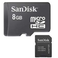 SanDisk MicroSD 8GB Memory Card